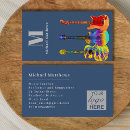 Buscar instrumentos musicales tarjetas de visita Simple