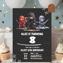 Buscar ninja invitaciones Chico