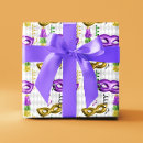 Buscar máscaras papel de regalo Mardi gras