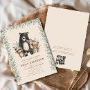 Buscar animales del bosque invitaciones Futura madre