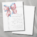 Buscar revelación invitaciones Rosa y azul