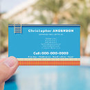 Buscar piscinas tarjetas de visita Jefes