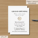 Buscar tipografía profesional invitaciones Inauguración grandiosa