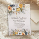 Buscar azul y amarillo invitaciones Elegante