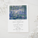 Buscar monet de claude invitaciones Elegante