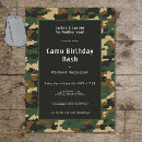 Buscar camuflaje invitaciones Para todos