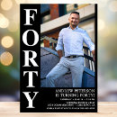 Buscar forty invitaciones Negro