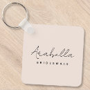 Buscar mujer elegante llaveros Dama de honor