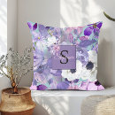 Buscar flores violetas cojines Para ella