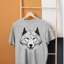 Buscar lobo geométrico camisetas Aullido