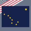 Buscar bandera de alaska postales Polares