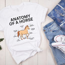 Buscar anatomía del caballo camisetas Equitación
