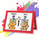 Buscar gatos coloridos tarjetas Para niños
