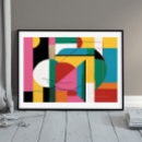 Buscar abstracción geométrica posters Moderno