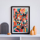 Buscar pintura abstracta geométrica posters Pintura colorida y moderna