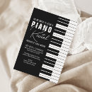 Buscar piano blanco y negro invitaciones Moderno