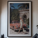 Buscar coche clásico posters Moda