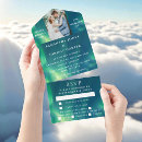 Buscar aurora borealis invitaciones Verde