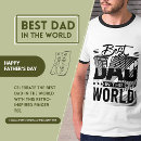 Buscar el mejor papá del mundo camisetas Día del padre