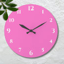 Buscar rosa del neón relojes de pared Elegante