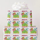 Buscar tiempo fiesta de papel de regalo Para niños