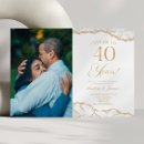 Buscar 40 años de boda aniversario invitaciones Parejas