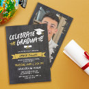 Buscar chalk invitaciones Graduado