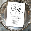 Buscar swirly invitaciones Cuarenta
