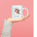 Buscar colibrí tazas Acuarela