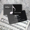 Buscar notas musicales tarjetas de visita Músicos