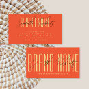 Buscar naranja tarjetas de visita Elegante