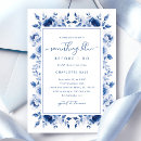 Buscar porcelana azul invitaciones Acuarela