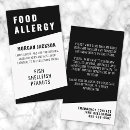 Buscar alergias tarjetas de visita Alergia alimentaria
