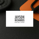 Buscar instructor gimnasio de tarjetas de visita Moderno