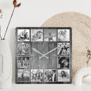 Buscar madera la textura de relojes de pared Plantilla