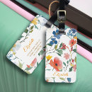 Buscar flores bonitas etiquetas para maletas Vintage