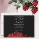 Buscar rojas negras del boda invitaciones Rojo