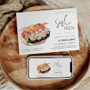 Buscar sushi lindo invitaciones Fiesta de sushi