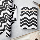 Buscar zigzag blanco y negro papel de regalo Minimalista