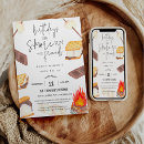 Buscar smores invitaciones Acampada