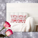 Buscar rojo y gris cojines Para ella