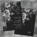 Buscar halloween formal invitaciones Blanco y negro