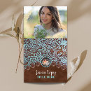 Buscar turquesa y marrón tarjetas de visita Para ella