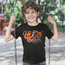 Buscar pulpo naranja camisetas Azul