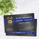 Buscar policía tarjetas de visita Elegante