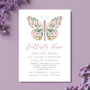 Buscar mariposa elegante invitaciones Floral