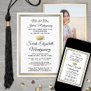 Buscar formal del oro negro invitaciones graduacion General y unisex