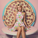 Buscar pizza telas Rebanar