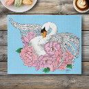 Buscar cisne blanco puzzles Floral
