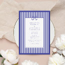 Buscar stripe wedding invitaciones Azul marino